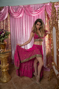 Pink Lotus Bollywood Set