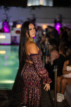 Load image into Gallery viewer, Midnight Paisley Sharara Pants Set
