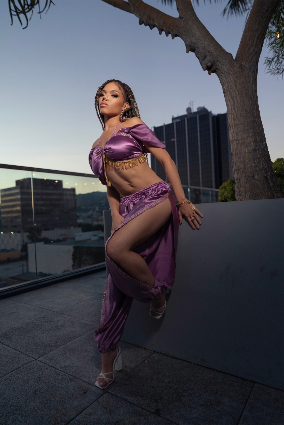 Lilac Silk Jasmine Set
