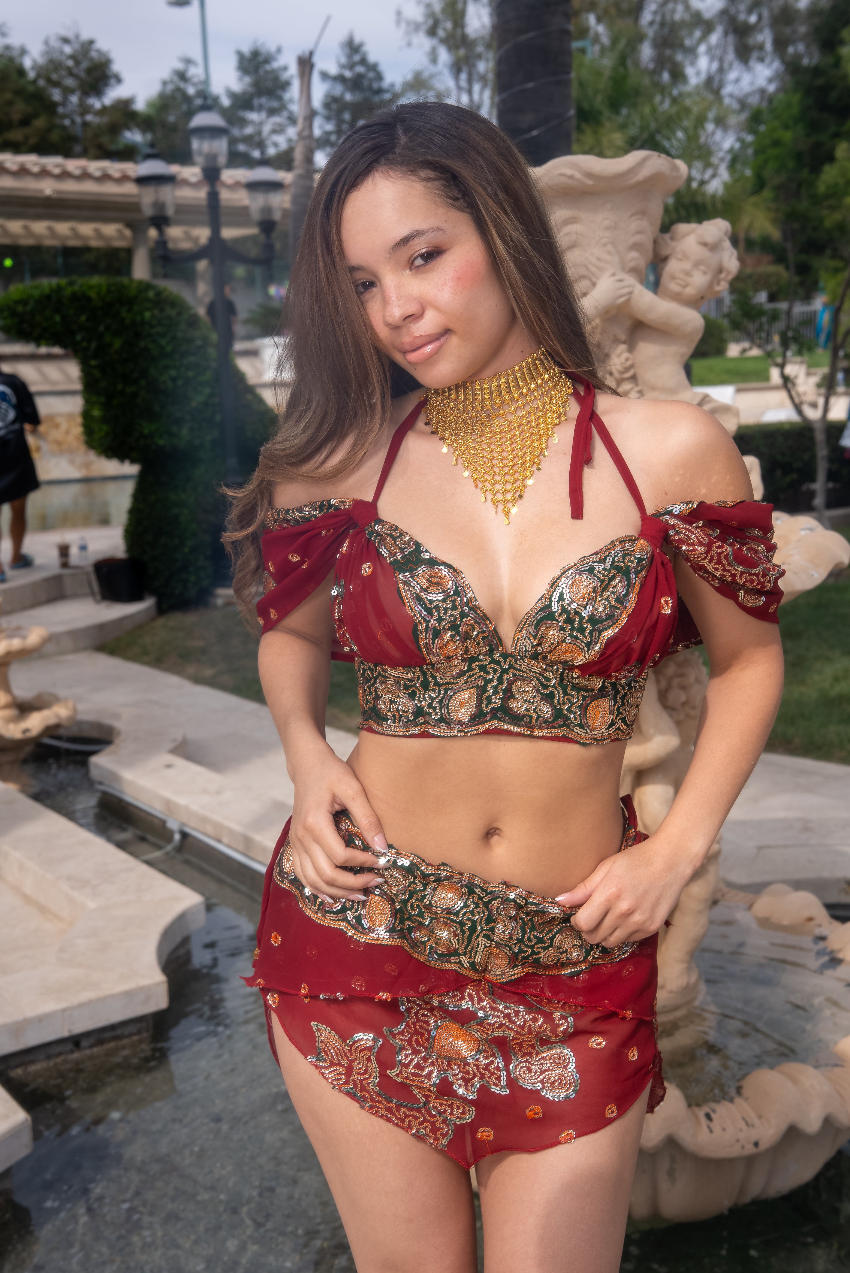 Midnight maroon fairy set