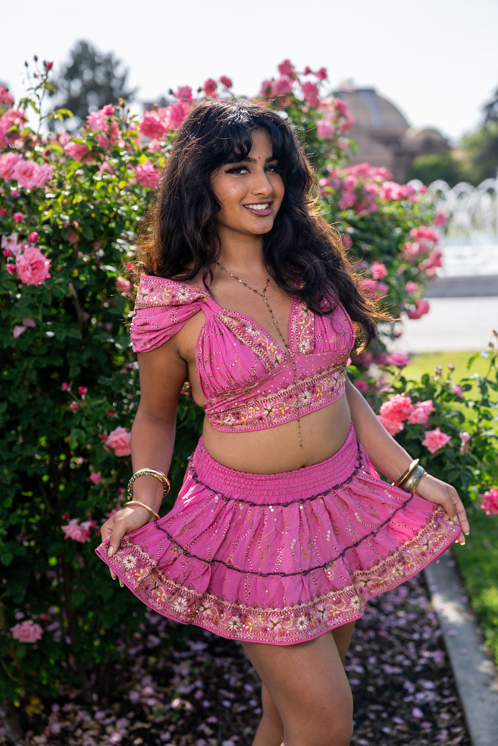 Bohemian Aurora Mini Gehr Skirt Set