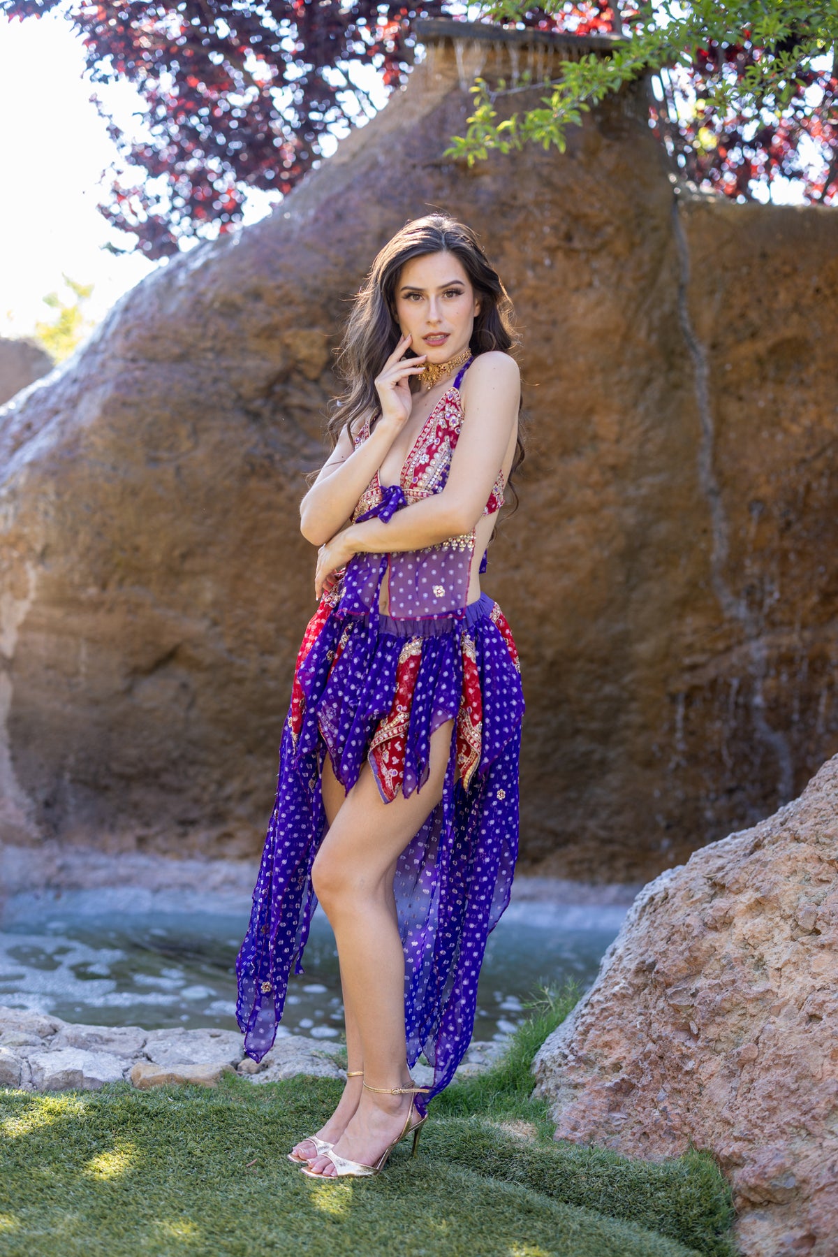 Ruby Amethyst Butterfly Set