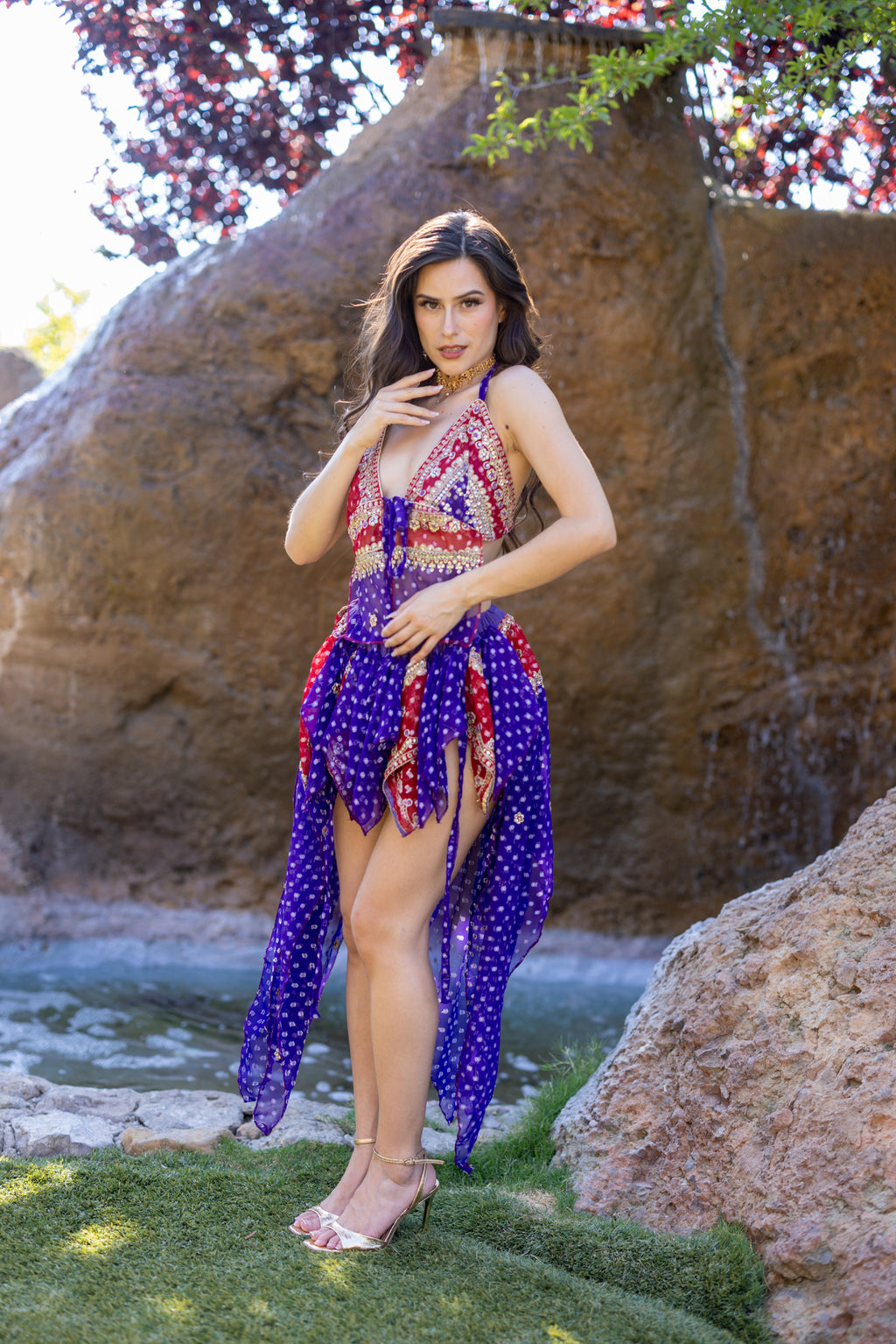 Ruby Amethyst Butterfly Set