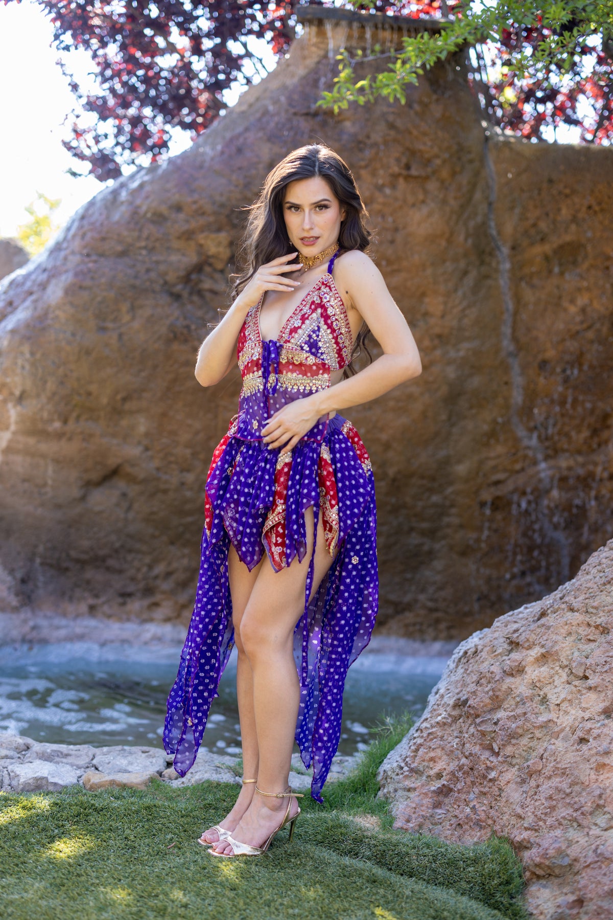 Ruby Amethyst Butterfly Set