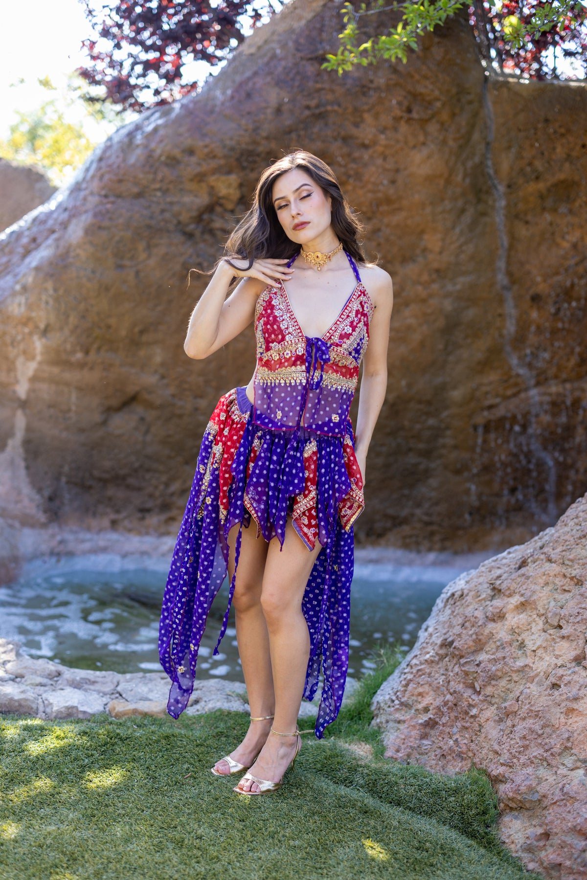 Ruby Amethyst Butterfly Set