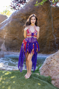 Ruby Amethyst Butterfly Set