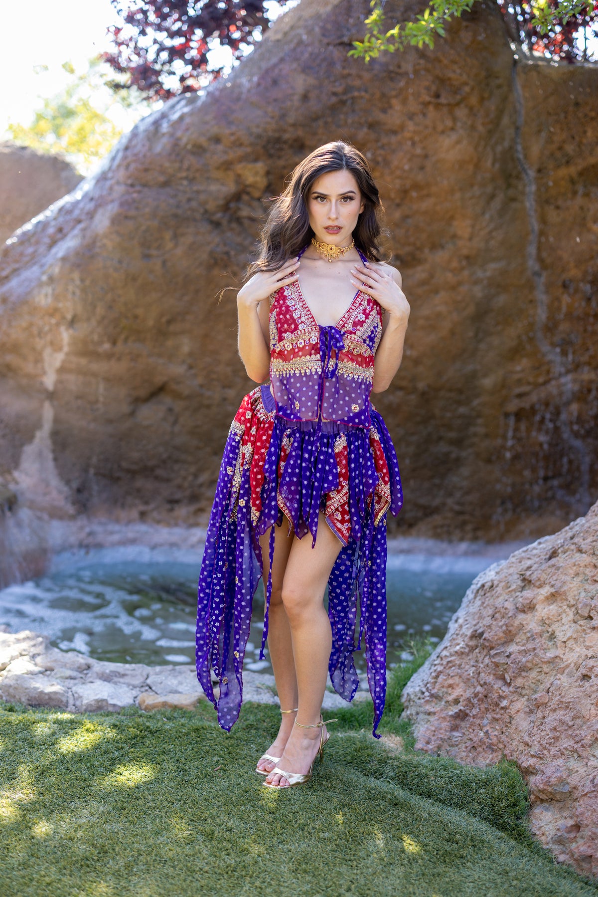 Ruby Amethyst Butterfly Set