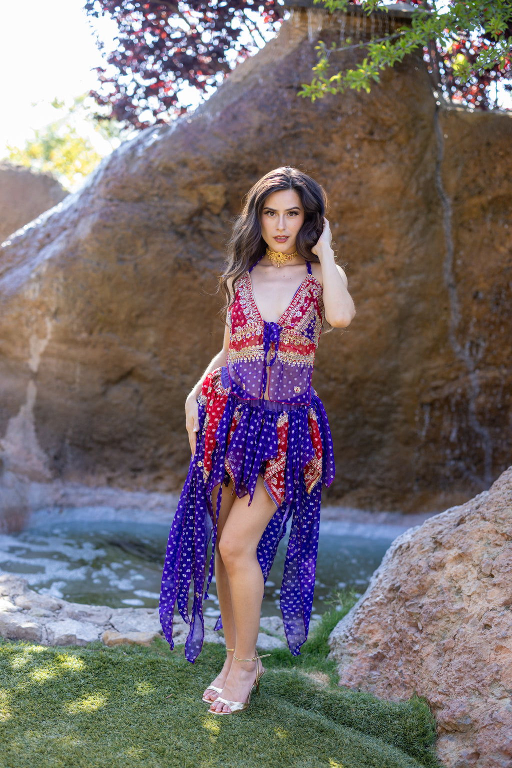 Ruby Amethyst Butterfly Set