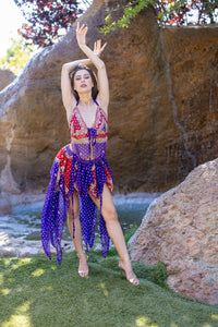 Ruby Amethyst Butterfly Set