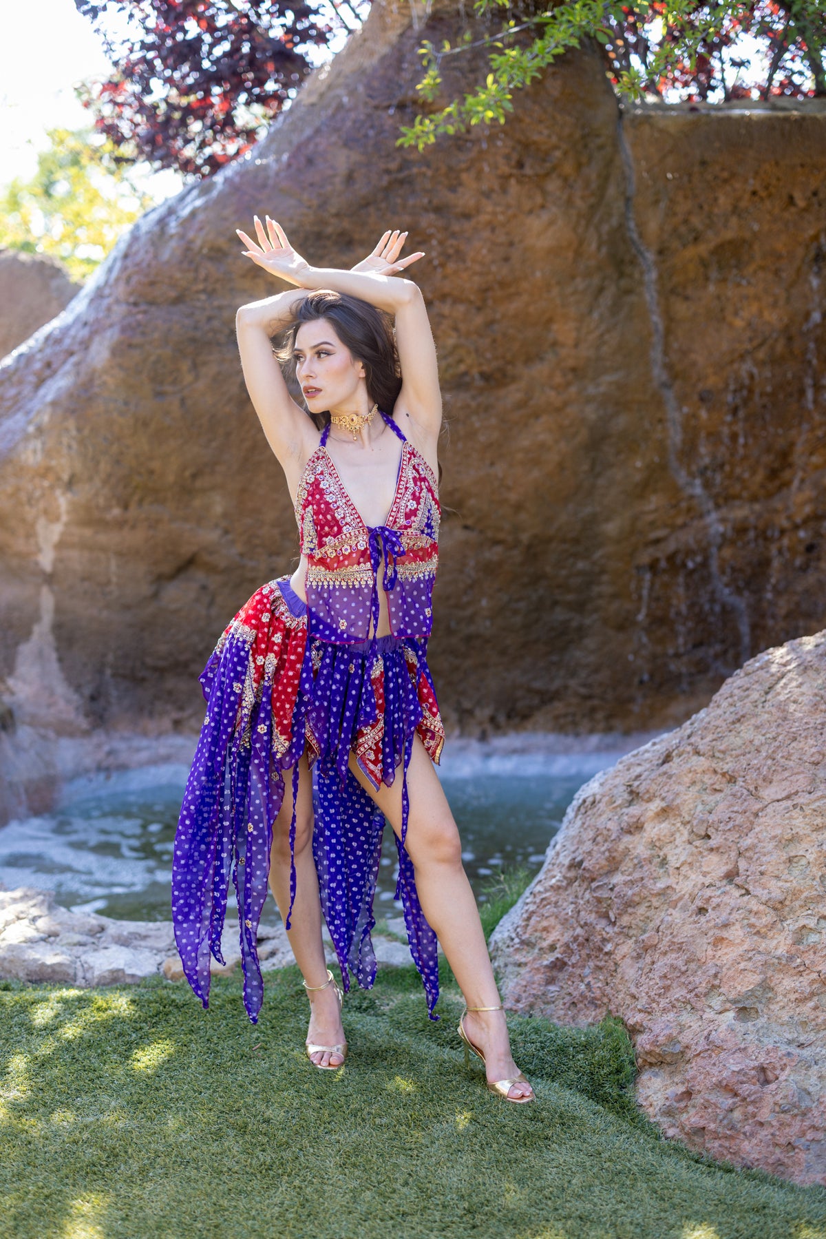 Ruby Amethyst Butterfly Set