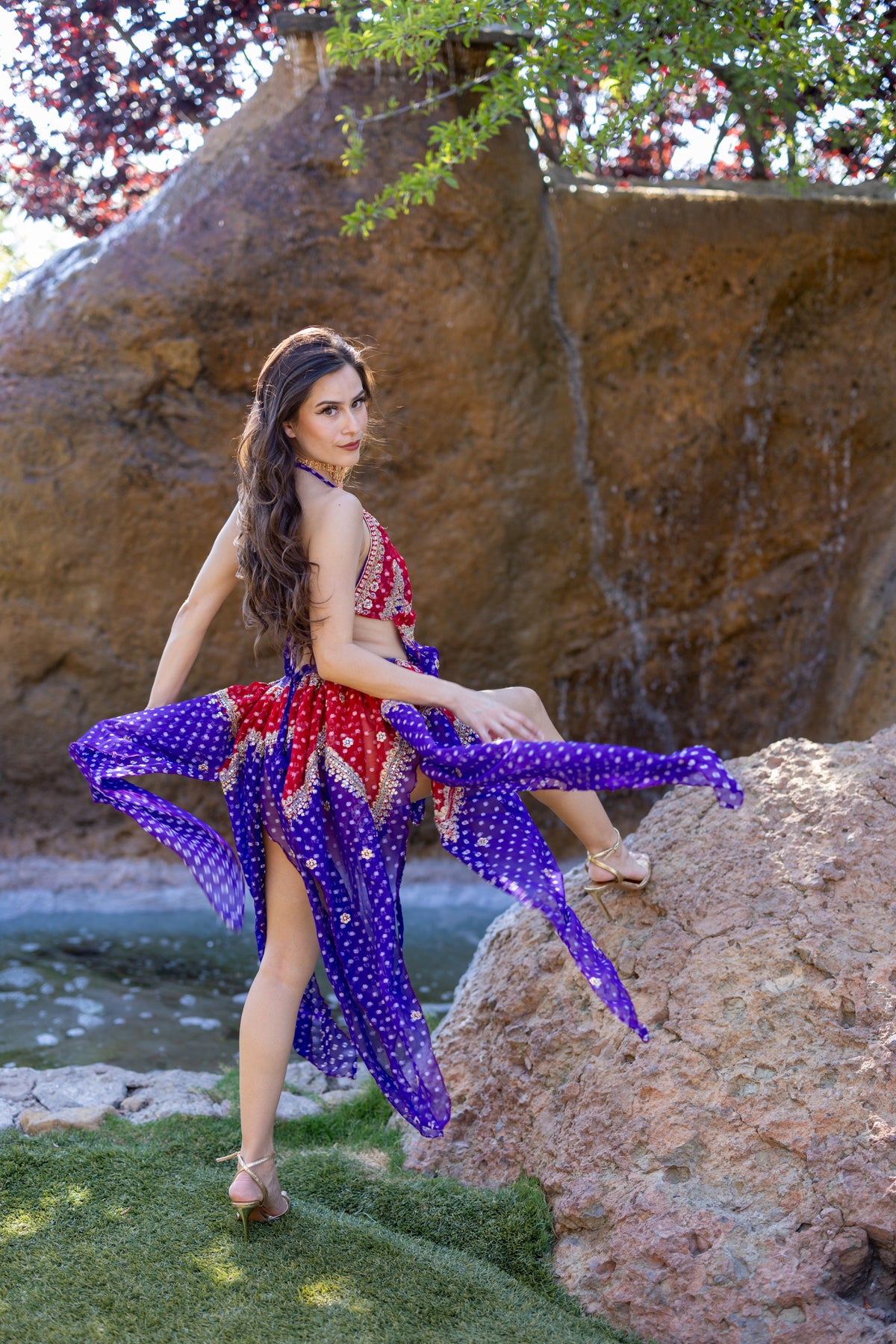 Ruby Amethyst Butterfly Set