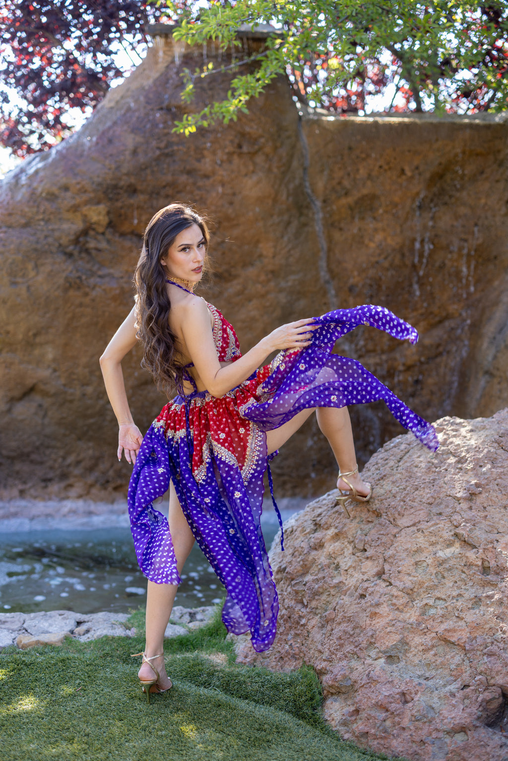 Ruby Amethyst Butterfly Set