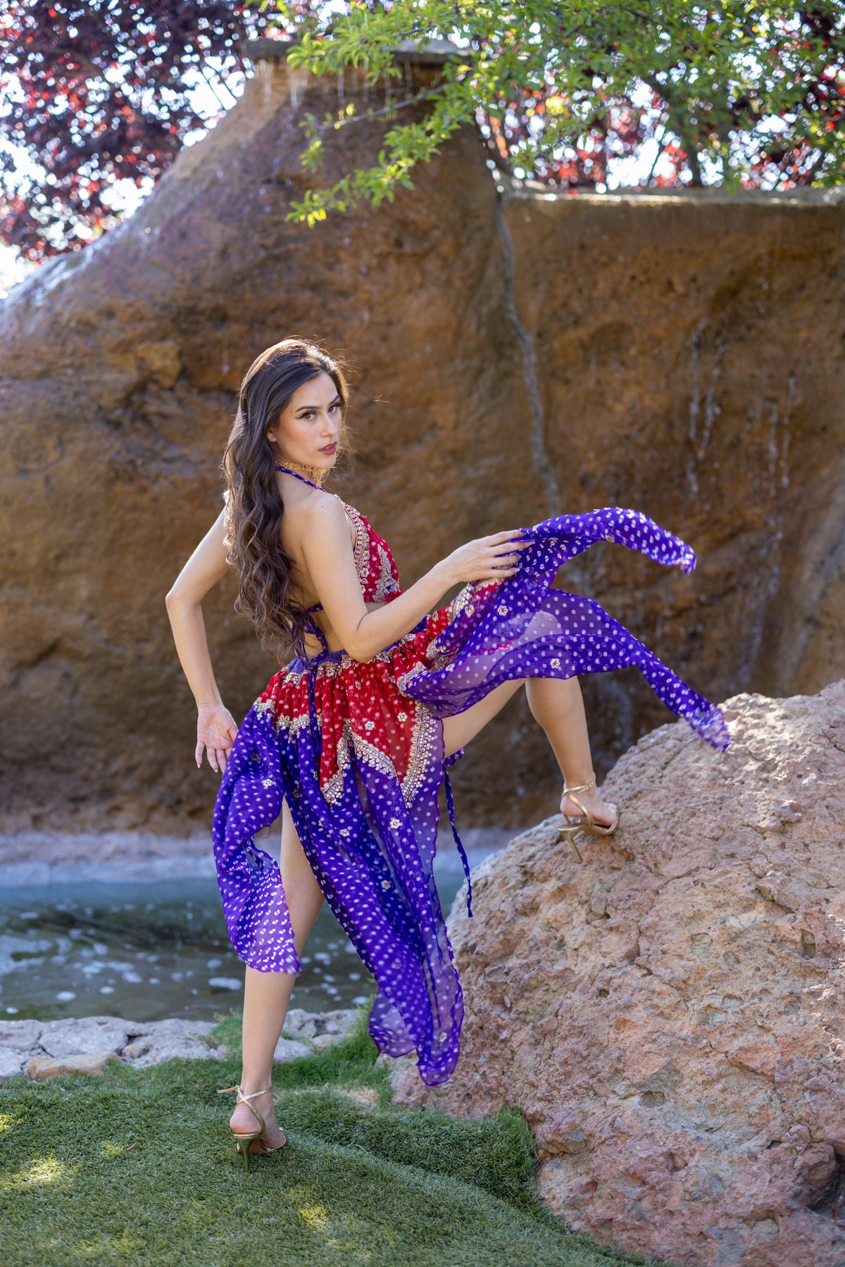 Ruby Amethyst Butterfly Set
