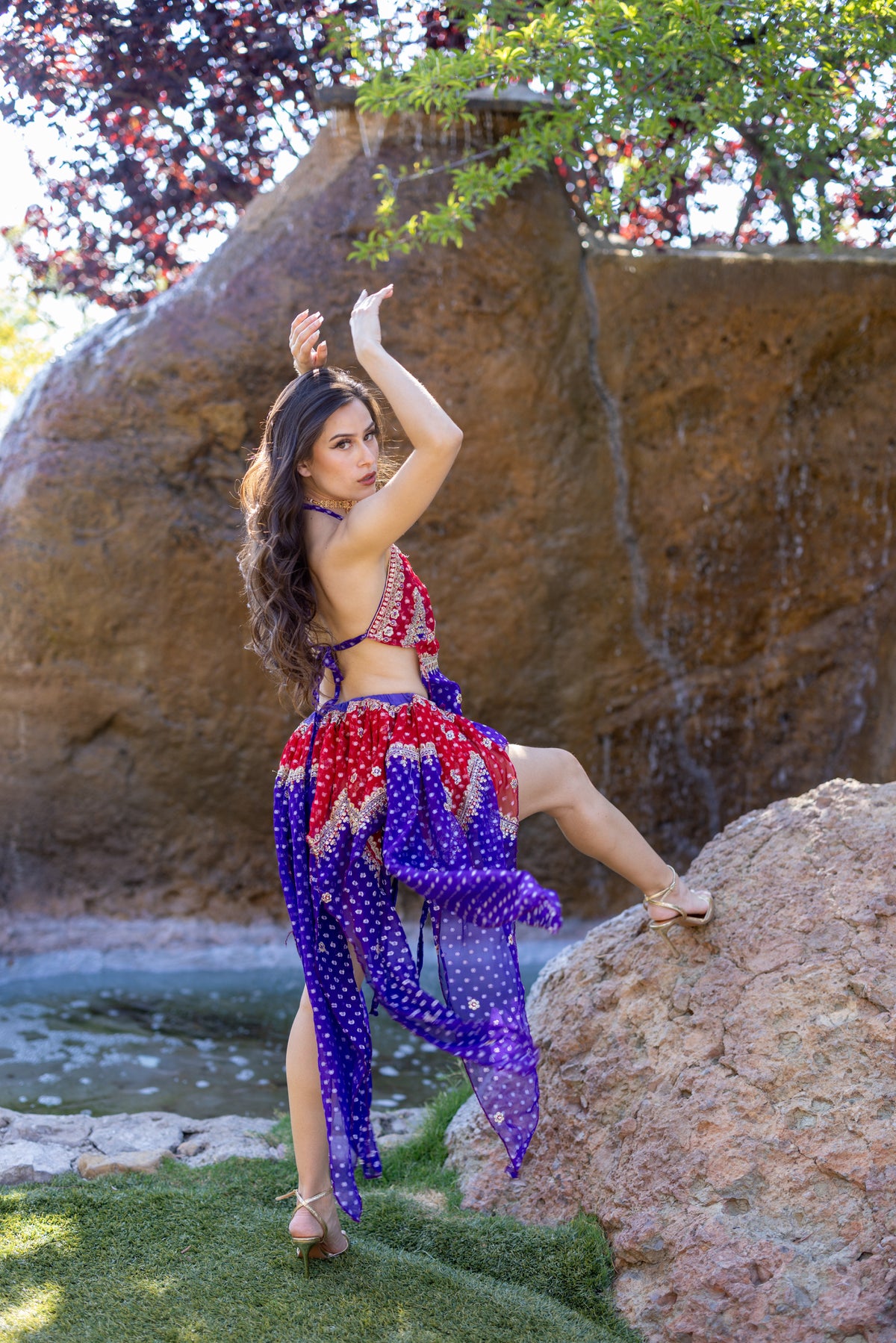 Ruby Amethyst Butterfly Set