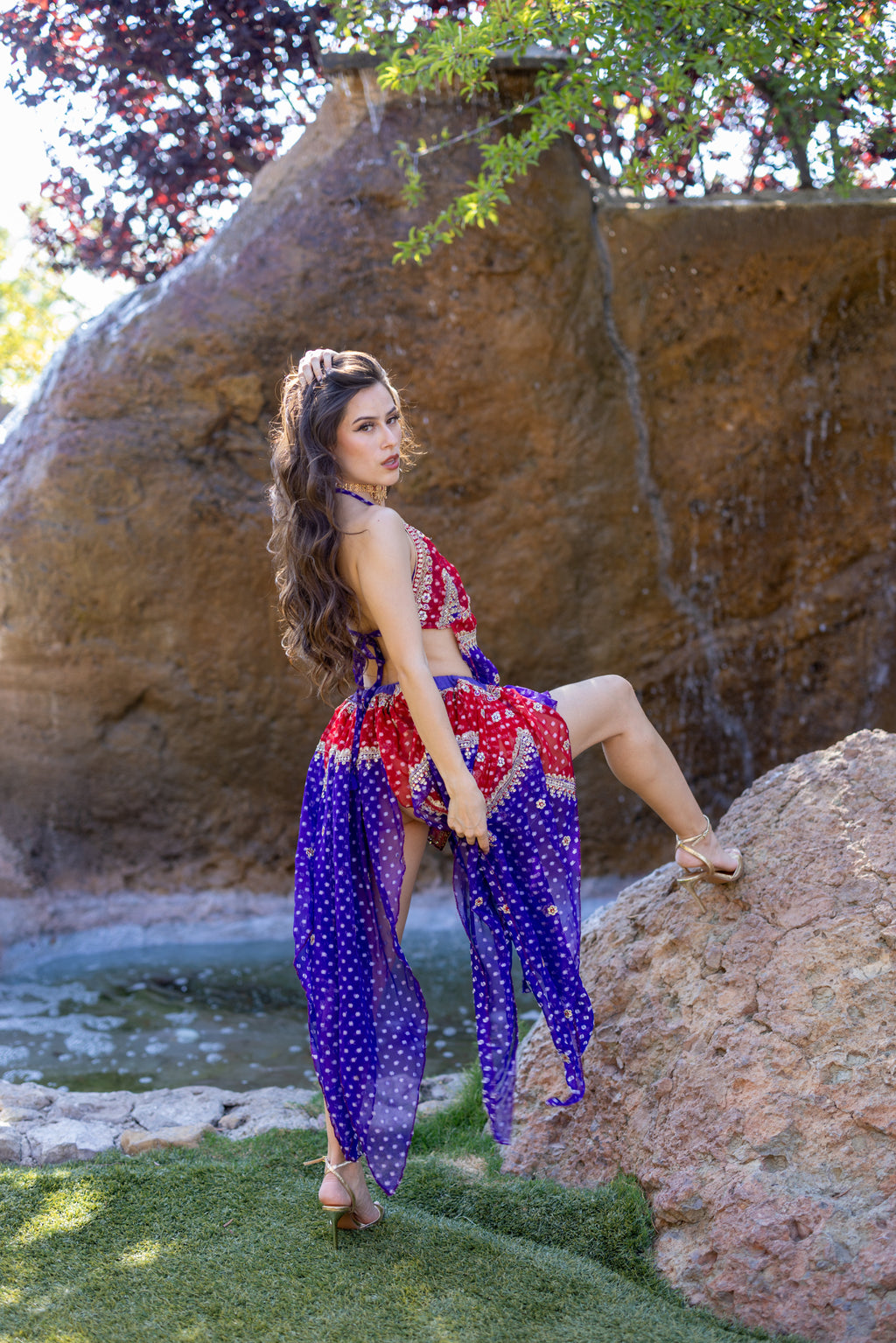 Ruby Amethyst Butterfly Set