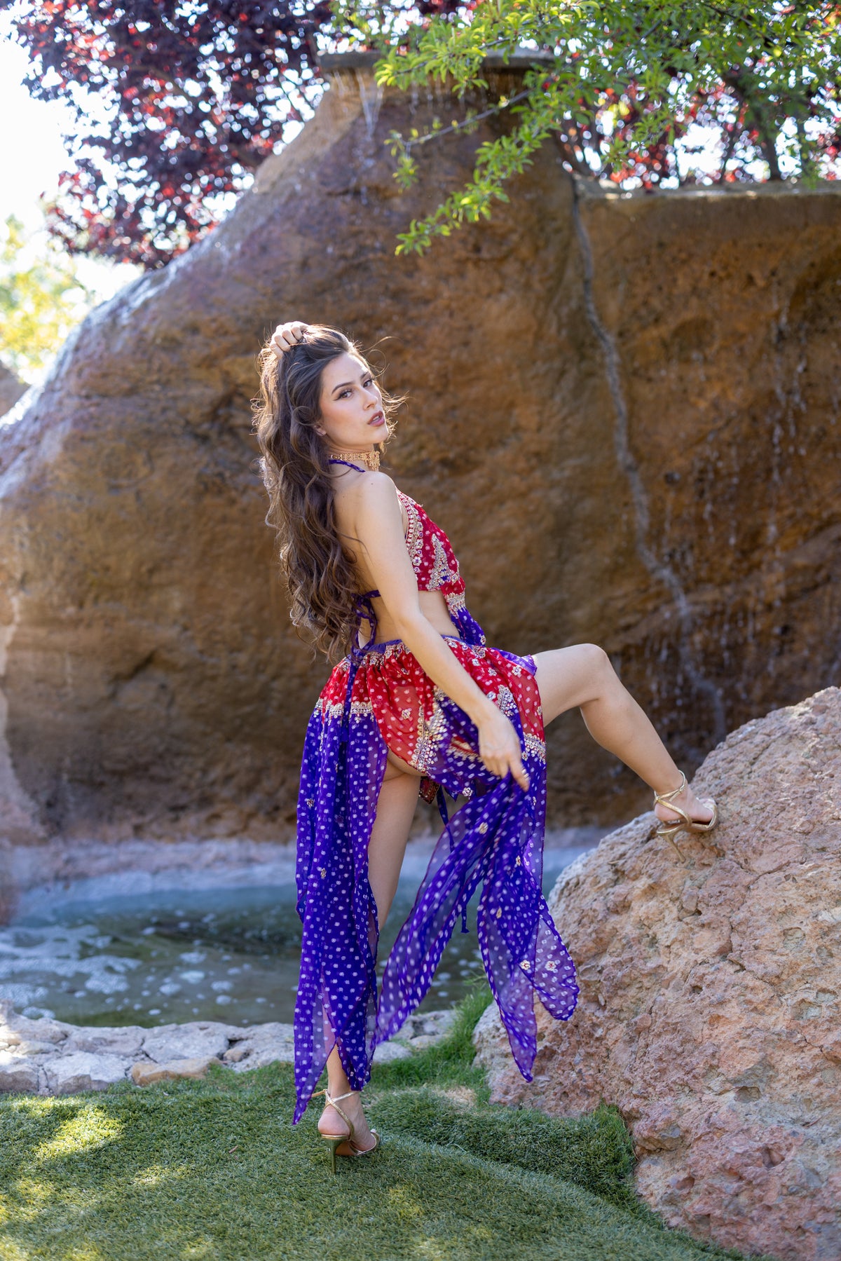 Ruby Amethyst Butterfly Set
