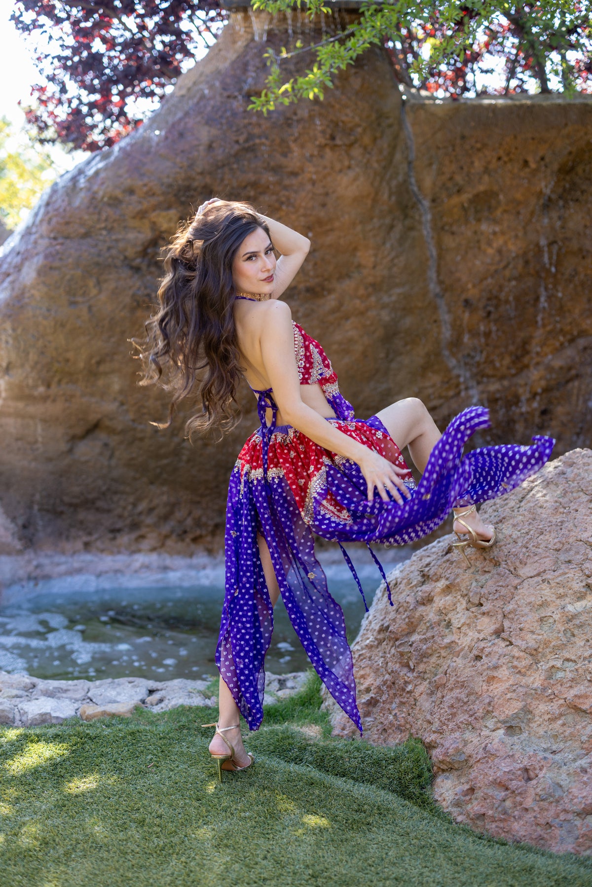 Ruby Amethyst Butterfly Set