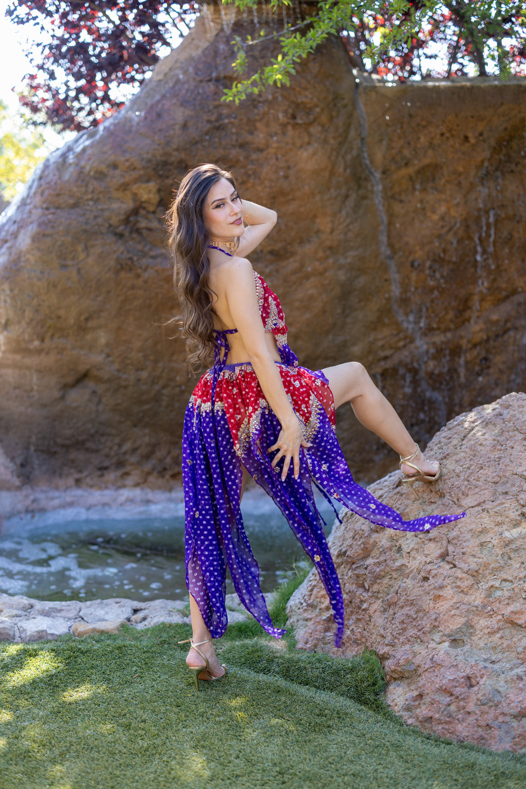 Ruby Amethyst Butterfly Set