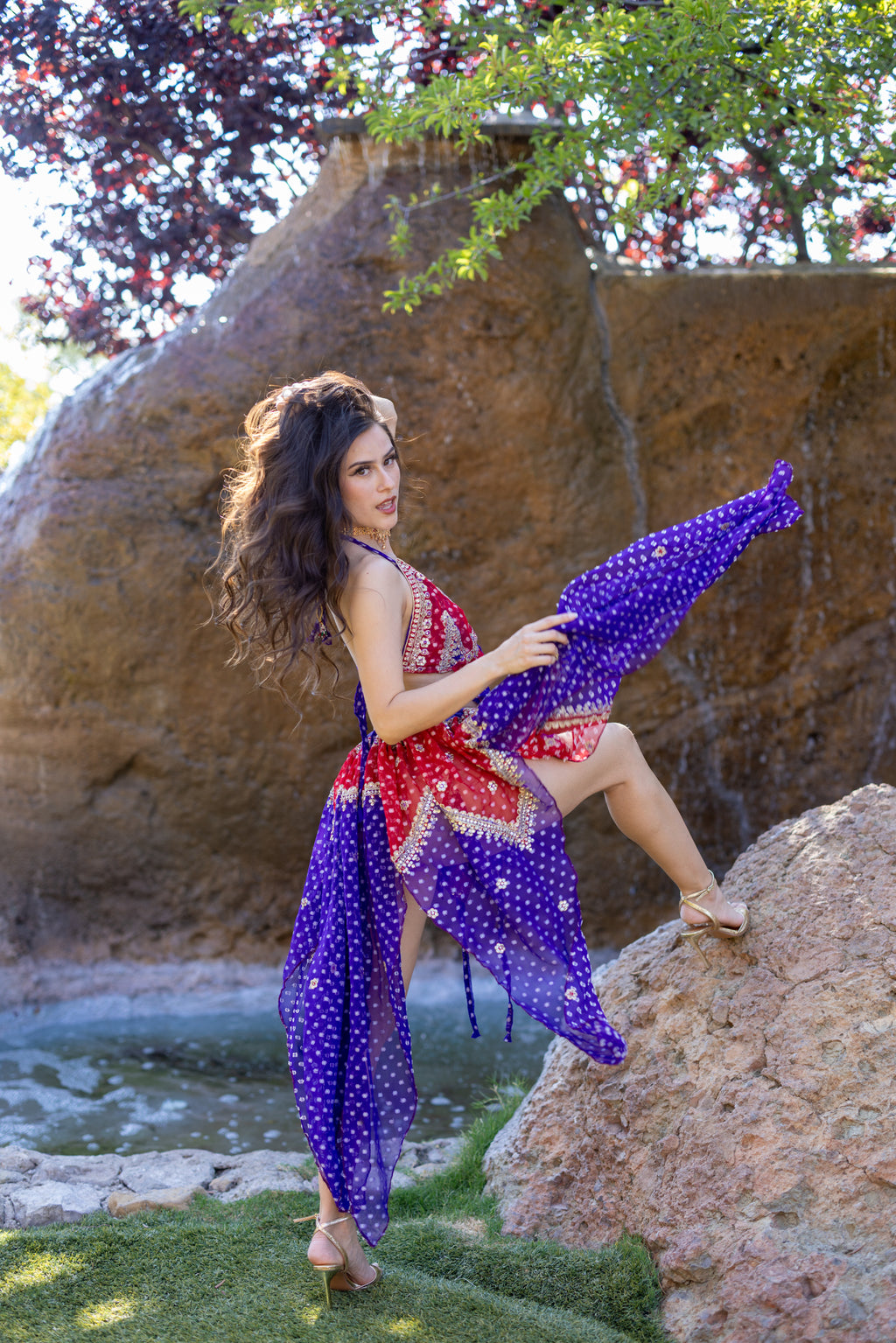 Ruby Amethyst Butterfly Set
