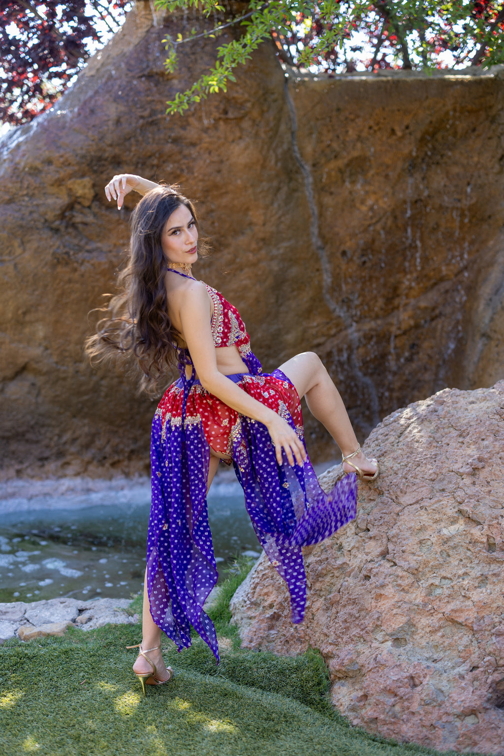 Ruby Amethyst Butterfly Set