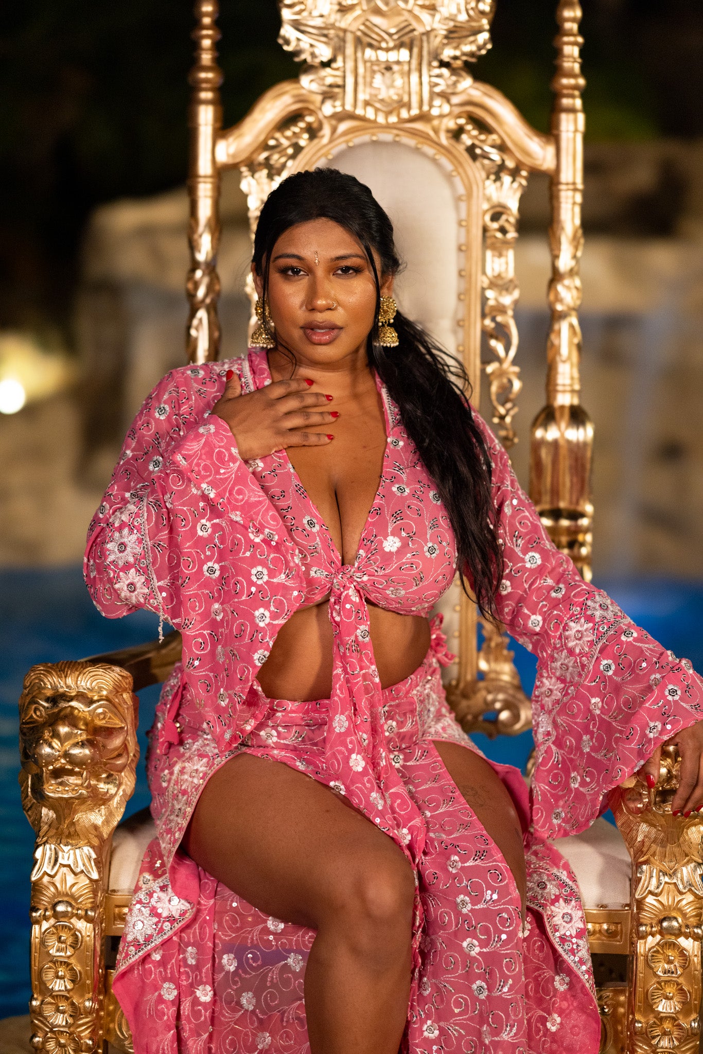 Pink diamonds goddess set