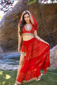 Fire Princess Bollywood Set