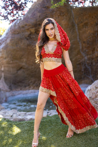 Fire Princess Bollywood Set