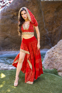 Fire Princess Bollywood Set