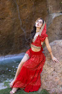 Fire Princess Bollywood Set