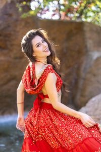 Fire Princess Bollywood Set