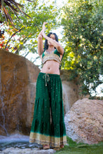 Load image into Gallery viewer, Emerald Gold Sharara Pants Set
