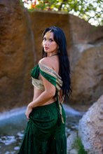 Load image into Gallery viewer, Emerald Gold Sharara Pants Set
