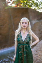 Load image into Gallery viewer, Emerald Divine Magic Dress
