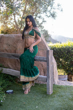 Load image into Gallery viewer, Emerald Gold Sharara Pants Set
