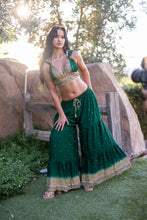 Load image into Gallery viewer, Emerald Gold Sharara Pants Set
