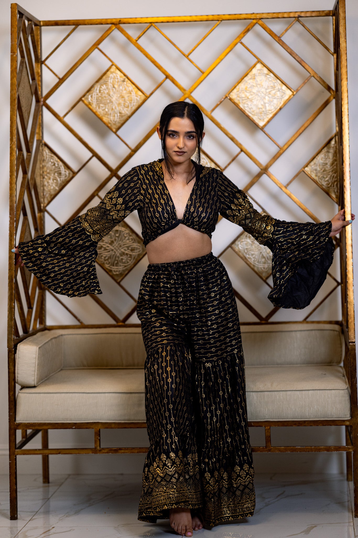Black Lotus Sharara Pants