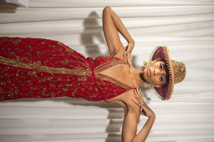 golden ruby magic dress