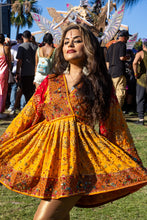 Load image into Gallery viewer, Fire Flower Babydoll Dress
