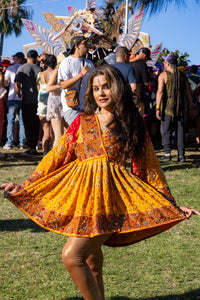Fire Flower Babydoll Dress