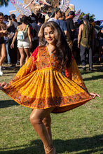 Load image into Gallery viewer, Fire Flower Babydoll Dress
