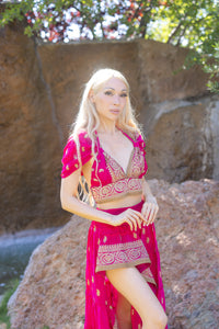 Pink Lotus Bollywood Set