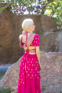 Pink Lotus Bollywood Set