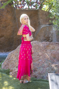 Pink Lotus Bollywood Set