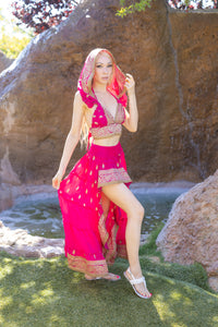 Pink Lotus Bollywood Set