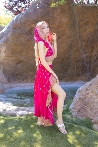 Pink Lotus Bollywood Set