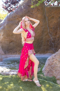 Pink Lotus Bollywood Set