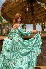 Load image into Gallery viewer, Baby Blue Bandhani Bollywood Set
