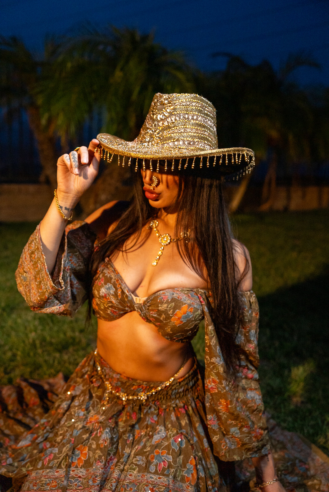 Gold Diamonds Magic Cowboy Hat