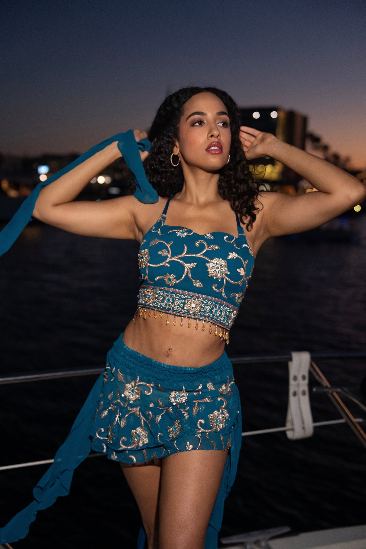 Blue Lotus Shakti Mini Skirt Set