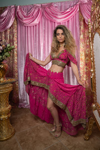 Pink Lotus Bollywood Set